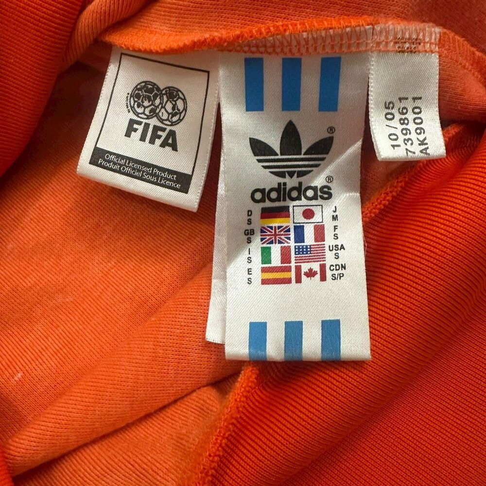 Netherlands Jacket Mens S 2006 FIFA World Cup Adidas Trefoil Track Holland VTG - Picture 5 of 16